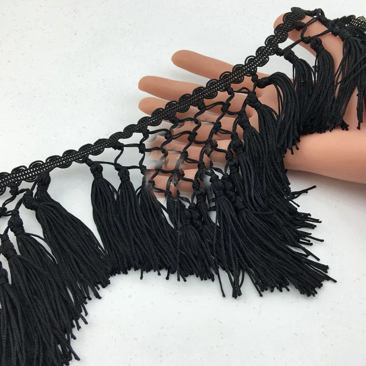 1 yard/lot 12-13cm width black/ivory triangel tassel fringe braid tapes lace trim ribbon R32R187U0321V
1 yard/lot 12-13cm width black/ivory triangel tassel fringe braid tapes lace trim ribbon R32R187U0321V