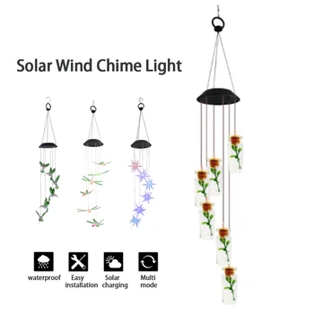 Solar String Lights Wind Chimes Color Changing LED Mobile Hummingbird beautiful Waterproof Outdoor for Home/Yard/Patio/Garden
Solar String Lights Wind Chimes Color Changing LED Mobile Hummingbird beautiful Waterproof Outdoor for Home/Yard/Patio/Garden
