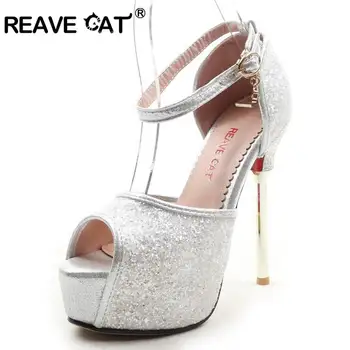 REAVE CAT Plus Size 32-42 New Fashion Women Pumps Bling Glitter Peep Toe Stiletto High Heels Platform Shoes Sandals Woman A230
REAVE CAT Plus Size 32-42 New Fashion Women Pumps Bling Glitter Peep Toe Stiletto High Heels Platform Shoes Sandals Woman A230