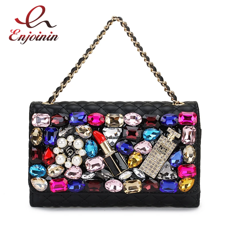 Luxury Color Diamond Lipstick Bee Flower Applique Linger Pu Ladies Chain Purse Wallet Crossbody Mini Messenegr Bag Shoulder Bag
Luxury Color Diamond Lipstick Bee Flower Applique Linger Pu Ladies Chain Purse Wallet Crossbody Mini Messenegr Bag Shoulder Bag