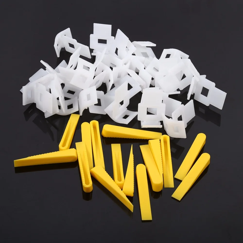 200 Wedges Floor Wall Tile Leveler Spacer Flat Leveling System Tools Physical Measuring Tools with 500 Clips Kit
200 Wedges Floor Wall Tile Leveler Spacer Flat Leveling System Tools Physical Measuring Tools with 500 Clips Kit