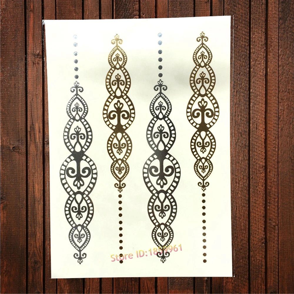 1PC New Design Gold Body Art Tattoo Peacock Feather Eye Necklace Design Women Henna Waterproof Temporary Tattoo Stickers AYH-104
1PC New Design Gold Body Art Tattoo Peacock Feather Eye Necklace Design Women Henna Waterproof Temporary Tattoo Stickers AYH-104