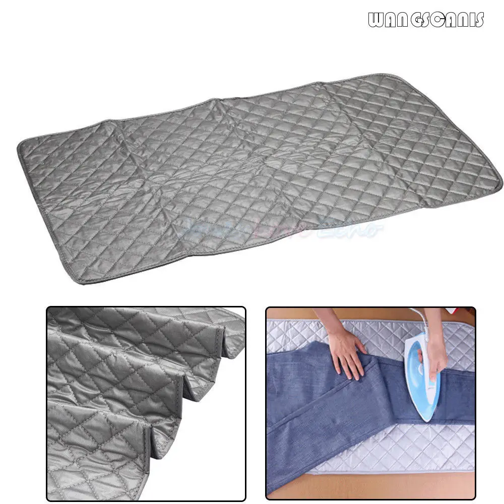 Foldable Ironing Mat Heat Resistant Blanket Laundry Pad Washer Dryer Cover Board
