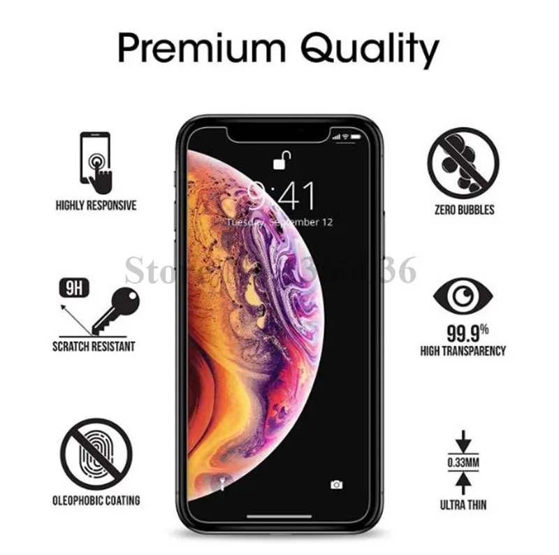 500pcs 0.3mm Ultra-thin Premium Tempered Glass Screen Protector for iPhone 12 XS XR XS Max X 8 7 6s plus 5s
500pcs 0.3mm Ultra-thin Premium Tempered Glass Screen Protector for iPhone 12 XS XR XS Max X 8 7 6s plus 5s