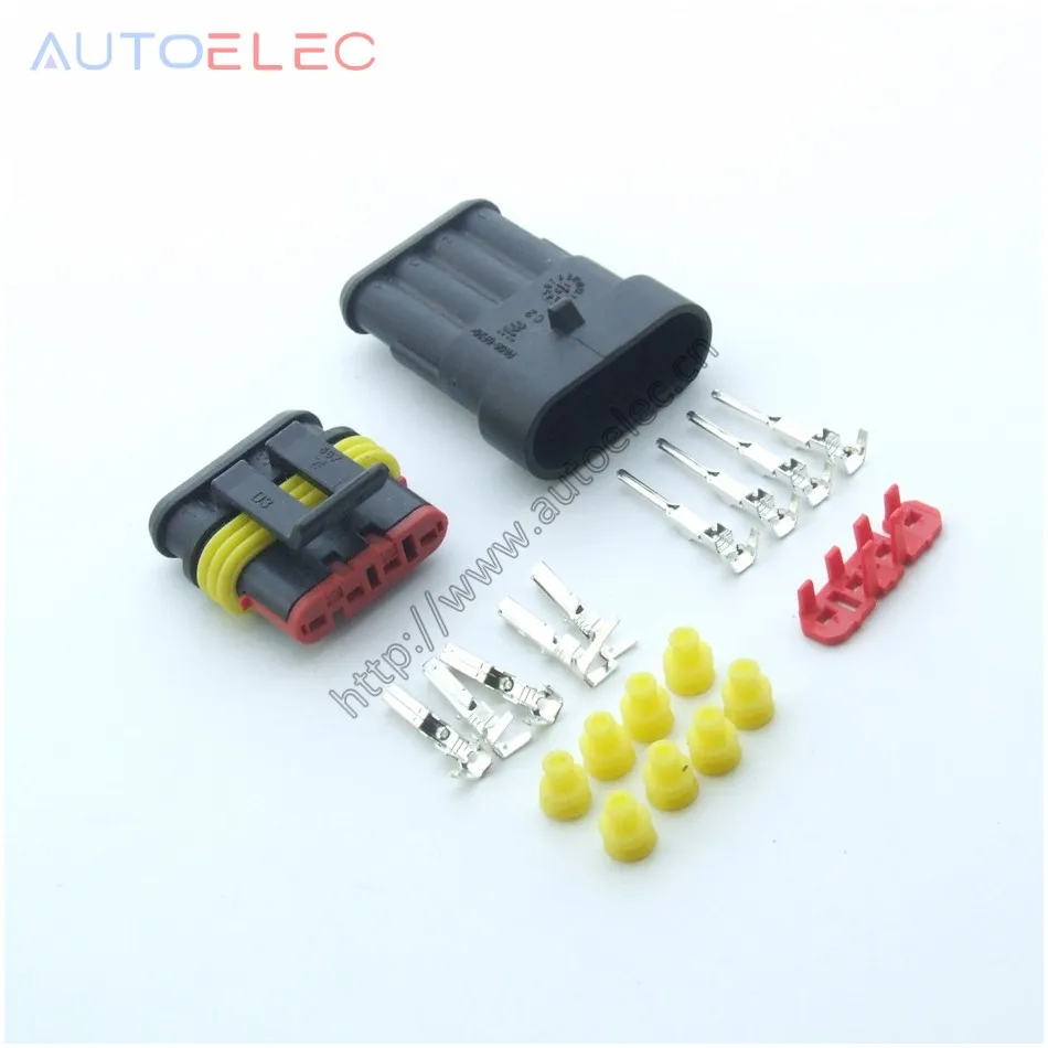 5Pair 4Pin Way female&male AMP Super seal Waterproof Electrical Wire Connector Plug for Sealed Electrical fuel pump AMP Tyco
5Pair 4Pin Way female&male AMP Super seal Waterproof Electrical Wire Connector Plug for Sealed Electrical fuel pump AMP Tyco