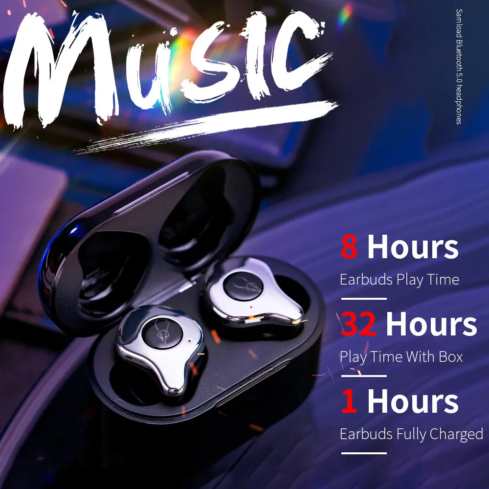 New Version Bluetooth 5.0 Headphones Support wireless charger Pad Deep bass Games Earbuds with Charging box For iOS and Android
New Version Bluetooth 5.0 Headphones Support wireless charger Pad Deep bass Games Earbuds with Charging box For iOS and Android