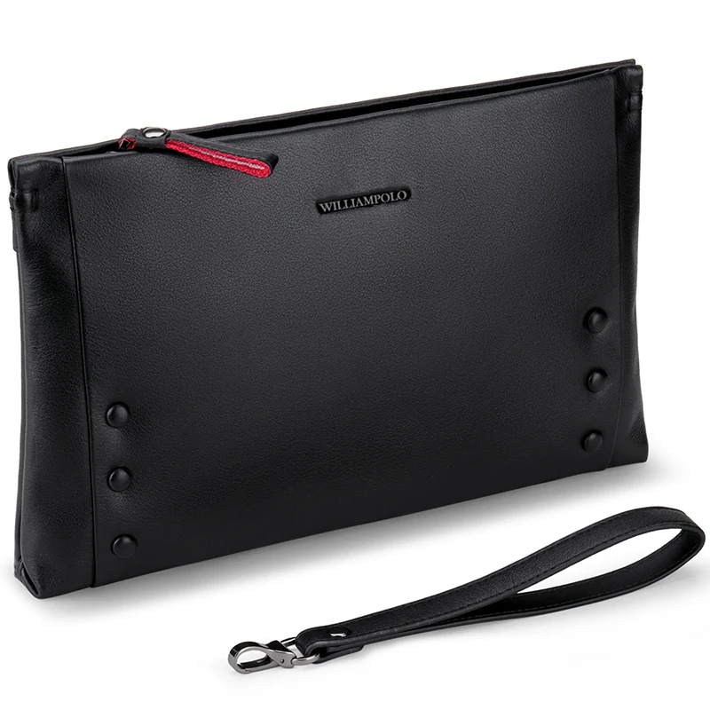 WILLIAMPOLO Men Wallets Clutch Anti Theft Envelope Phone Credit Card Holder Genuine Leather Multi Card with Zipper Pocket
WILLIAMPOLO Men Wallets Clutch Anti Theft Envelope Phone Credit Card Holder Genuine Leather Multi Card with Zipper Pocket