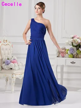 2017 Royal Blue RealLong Beach Bridesmaids Dresses One Shoulder A-line Floor Length Summer Formal Country Bridesmaid Robes Sale
2017 Royal Blue RealLong Beach Bridesmaids Dresses One Shoulder A-line Floor Length Summer Formal Country Bridesmaid Robes Sale