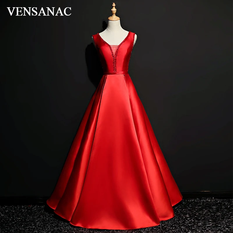 VENSANAC 2018 Иллюзия Кристалл V-образный вырез атласные трапециевидные Длинные вечерние платья элегантные кружевные строчки
VENSANAC 2018 Иллюзия Кристалл V-образный вырез атласные трапециевидные Длинные вечерние платья элегантные кружевные строчки