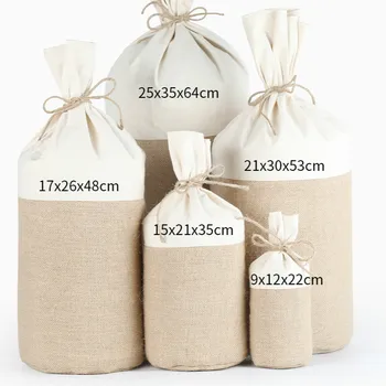 Round bottom bag small sack cotton cloth stitching jute beam mouth drawstring bags grain cereal gift storage bag
Round bottom bag small sack cotton cloth stitching jute beam mouth drawstring bags grain cereal gift storage bag