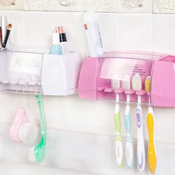 Hot sale multifunctional storage box holder toothbrush bathroom accessories suction hooks toothbrush holder Free shipping
Hot sale multifunctional storage box holder toothbrush bathroom accessories suction hooks toothbrush holder Free shipping