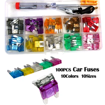 100PCS ATC 10 Sizes Assorted Micro Size Blade Fuse Car Auto Truck Mini Fuse Mix Set
100PCS ATC 10 Sizes Assorted Micro Size Blade Fuse Car Auto Truck Mini Fuse Mix Set