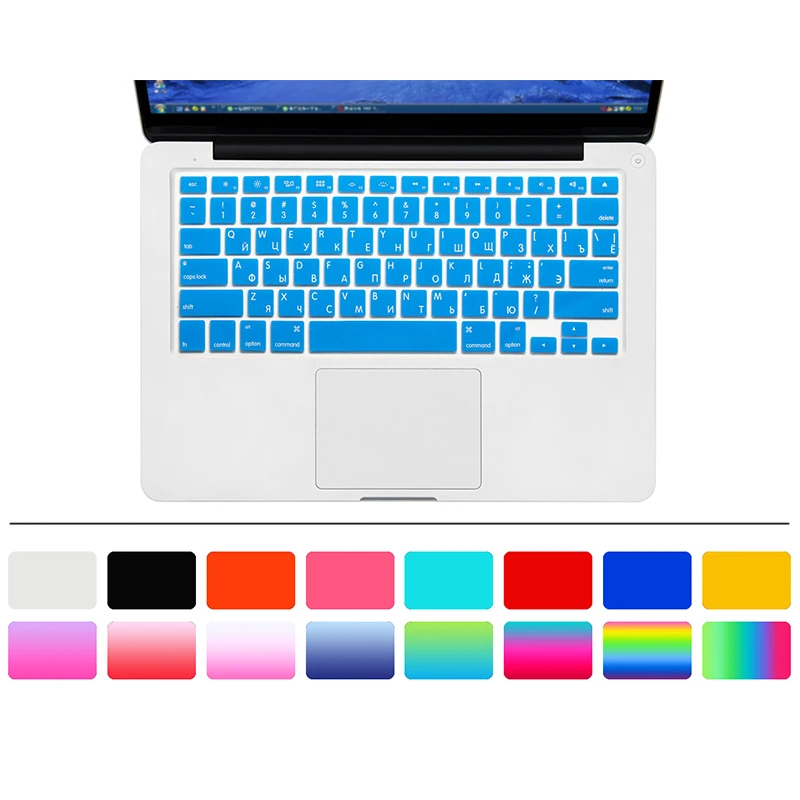 10 color U.S. Edition Russian Keyboard Film protector for Macbook Air Pro Retina 13 inch Laptop Skin Cover for Mac book Gel case
10 color U.S. Edition Russian Keyboard Film protector for Macbook Air Pro Retina 13 inch Laptop Skin Cover for Mac book Gel case