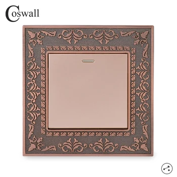 Coswall 1 Gang 2 Way On / Off Wall Light Switch Embossing Retro Zinc Alloy Panel Pass Through Switch Switched
Coswall 1 Gang 2 Way On / Off Wall Light Switch Embossing Retro Zinc Alloy Panel Pass Through Switch Switched