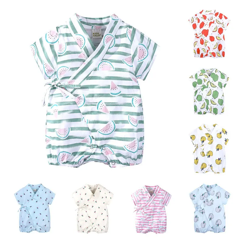 2019 Baby Bodysuit Newborn Bebe Boy Girl Clothing 100%Cotton Short Sleeves V-Neck Fruit Print Infant Clothes
2019 Baby Bodysuit Newborn Bebe Boy Girl Clothing 100%Cotton Short Sleeves V-Neck Fruit Print Infant Clothes
