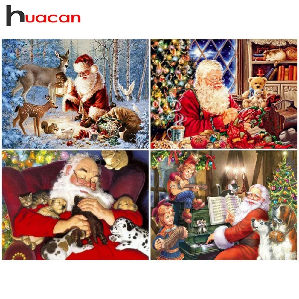 Huacan Diamond Mosaic Sale Christmas Full Square Drill Diamond Painting Santa Claus Rhinestones Diamond Embroidery Cartoon Sets
Huacan Diamond Mosaic Sale Christmas Full Square Drill Diamond Painting Santa Claus Rhinestones Diamond Embroidery Cartoon Sets