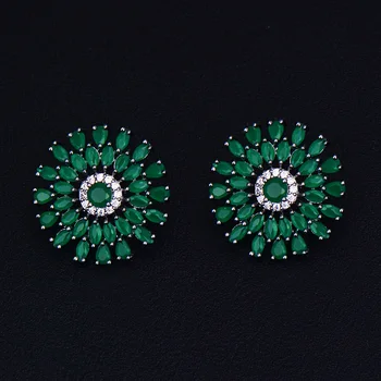 GODKI Brand New hot Fashion Popular Luxury Crystal Zircon Stud Earrings Round Shape Flower Earrings Fashion Jewelry for women 
GODKI Brand New hot Fashion Popular Luxury Crystal Zircon Stud Earrings Round Shape Flower Earrings Fashion Jewelry for women