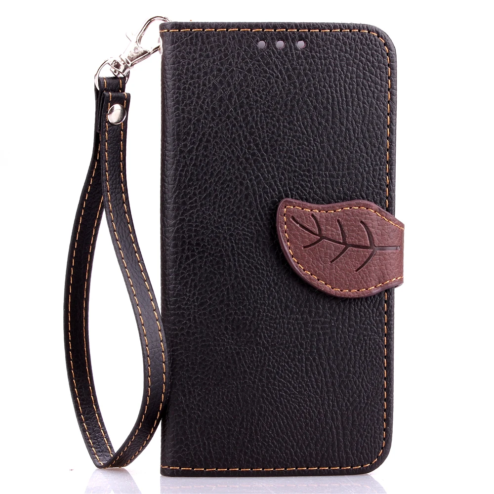 

Leaf Style PU Leather Case For Samsung Galaxy S6 Edge Plus G928 5.7" Cover With Stand Wallet Flip Holster Phone Case +Lanyard