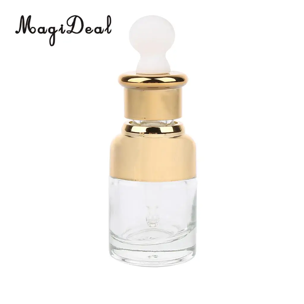 6 Pieces Refillable Empty Glass Pipette Eye Dropper Bottles Essential Oil Makeup Cosmetic Vials - 20ML 30ML 50ML