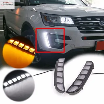 JanDeNing 2pcs LED DRL Front Bumper Signal Lights Switchback Kit fit 2016-up Ford Explorer
JanDeNing 2pcs LED DRL Front Bumper Signal Lights Switchback Kit fit 2016-up Ford Explorer