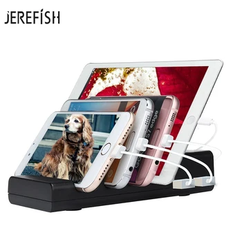 JEREFISH Universal Multi-Port USB Charging Station 4-Port USB Charge Dock Desktop Charging Stand Fits Smart Phones Tablets
JEREFISH Universal Multi-Port USB Charging Station 4-Port USB Charge Dock Desktop Charging Stand Fits Smart Phones Tablets