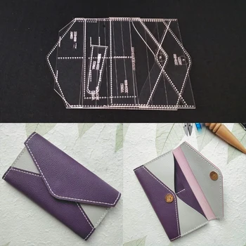 Acrylic Stencil Laser Cut Template DIY Leather Handmade Craft Long wallet Handbag Sewing Pattern 190x105x20mm
Acrylic Stencil Laser Cut Template DIY Leather Handmade Craft Long wallet Handbag Sewing Pattern 190x105x20mm