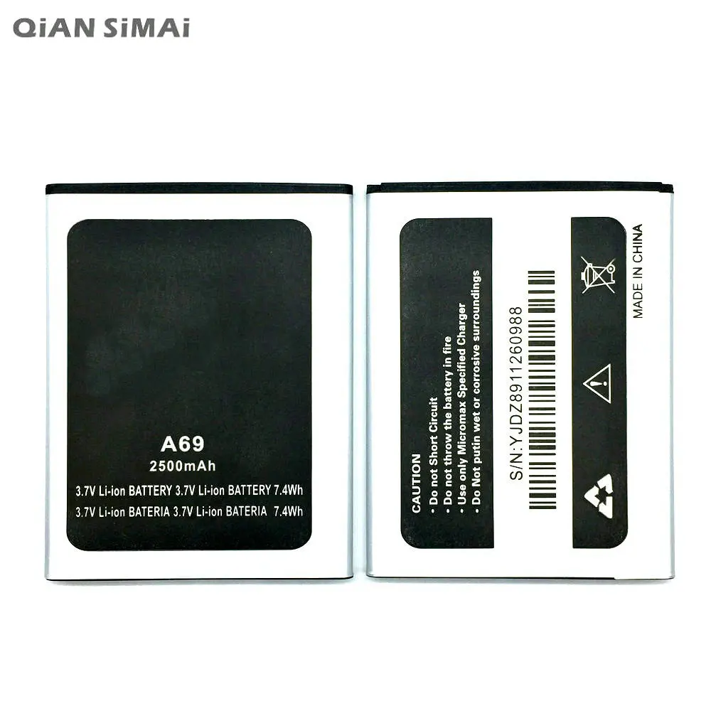 1pcs 100% high quality For Micromax A69 2500mAh Mobile Phone Replacement Battery +Tracking Code
1pcs 100% high quality For Micromax A69 2500mAh Mobile Phone Replacement Battery +Tracking Code