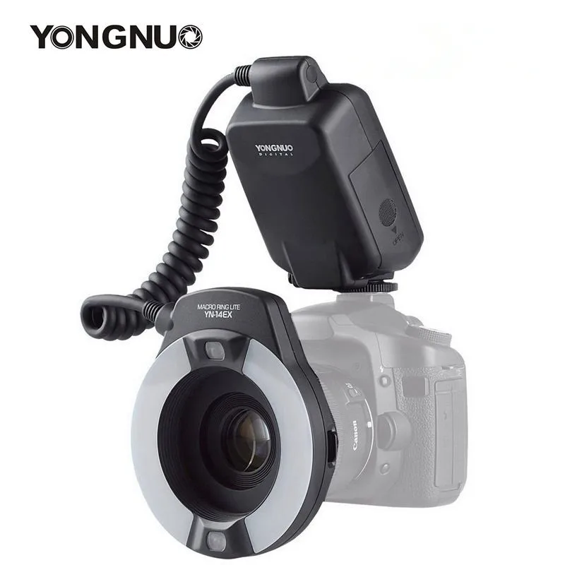 YONGNUO YN-14EX TTL Macro Ring Light Flash Speedlite with Adapter for Canon DLSR 5Ds 5Dsr 760D 5D Mark III 7D 60D 70D 700D 650D |