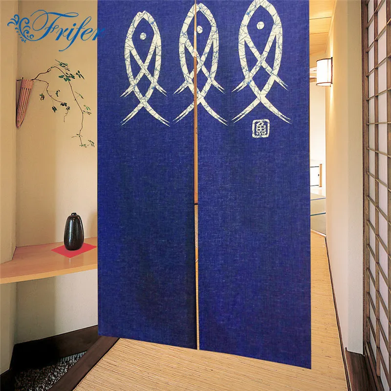 Innovative New Japanese Noren Cute Three Fishes Embellished 85x150cm Kawaii Door Curtain
Innovative New Japanese Noren Cute Three Fishes Embellished 85x150cm Kawaii Door Curtain