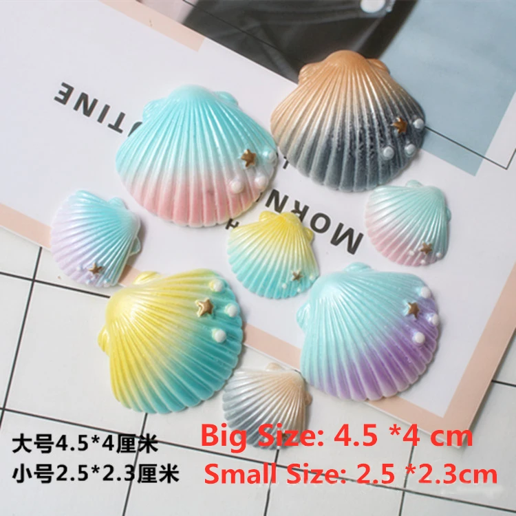 10pcs 4.5cm 2.5cm colorful rainbow sea shell resin flatback for mobile phone case sticker fridge magnet stickers
10pcs 4.5cm 2.5cm colorful rainbow sea shell resin flatback for mobile phone case sticker fridge magnet stickers