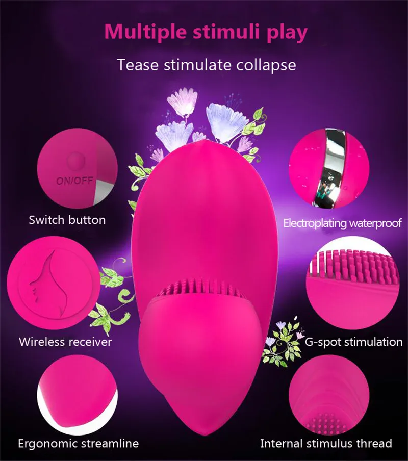 Wireless Butterfly Vibrator Magic Wand Women G-spot Vibrators Remote Control Charging Warmed Vibrating Body Massager Sex Toy 5