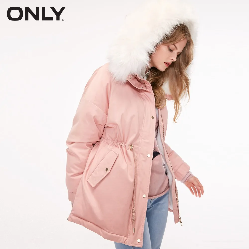ONLY womens' winter new large fur collar drawstring cotton coat jacket Adjustable cuff Detachable fur collar|118322515
ONLY womens' winter new large fur collar drawstring cotton coat jacket Adjustable cuff Detachable fur collar|118322515
