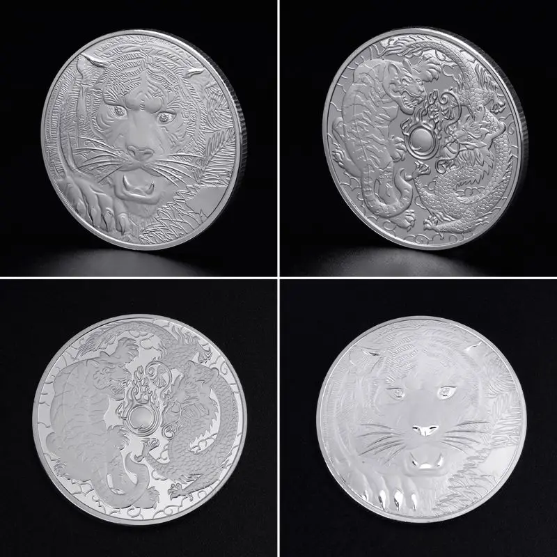 Commemorative Coin Fight of Tiger Dragon Animals Collection Art Crafts Souvenir Gifts Collectible Coins
Commemorative Coin Fight of Tiger Dragon Animals Collection Art Crafts Souvenir Gifts Collectible Coins