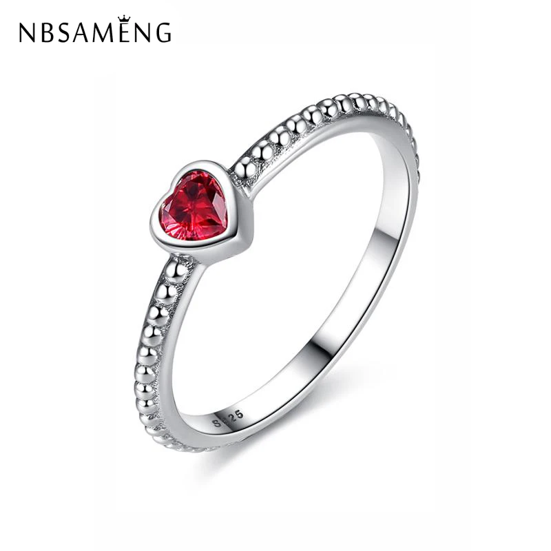 Original 100% 925 Sterling Silver Ring One Love Finger Rings Red Pink Clear Heart Crystal For Women Wedding Gift Luxury Jewelry
Original 100% 925 Sterling Silver Ring One Love Finger Rings Red Pink Clear Heart Crystal For Women Wedding Gift Luxury Jewelry