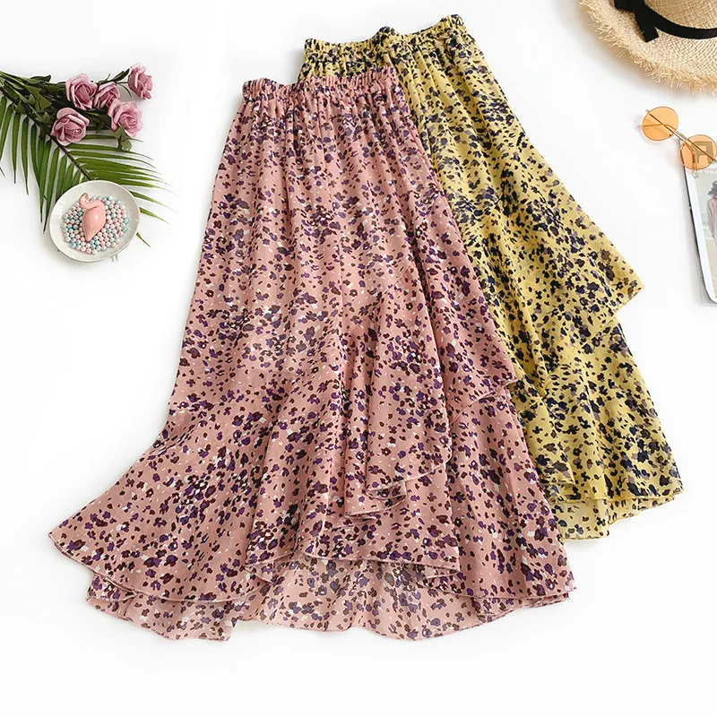 AcFirst Pink Yellow Flower Printed Women Skirts High Waist Asymmetrical Long Skirts A-Line Chiffon Clothing Plus Size Ankle
AcFirst Pink Yellow Flower Printed Women Skirts High Waist Asymmetrical Long Skirts A-Line Chiffon Clothing Plus Size Ankle