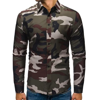 Brand 2018 Fashion Male Shirt Long-Sleeves Tops Camouflage Mens Dress Shirts Slim Men Shirt M-XXXL
Brand 2018 Fashion Male Shirt Long-Sleeves Tops Camouflage Mens Dress Shirts Slim Men Shirt M-XXXL