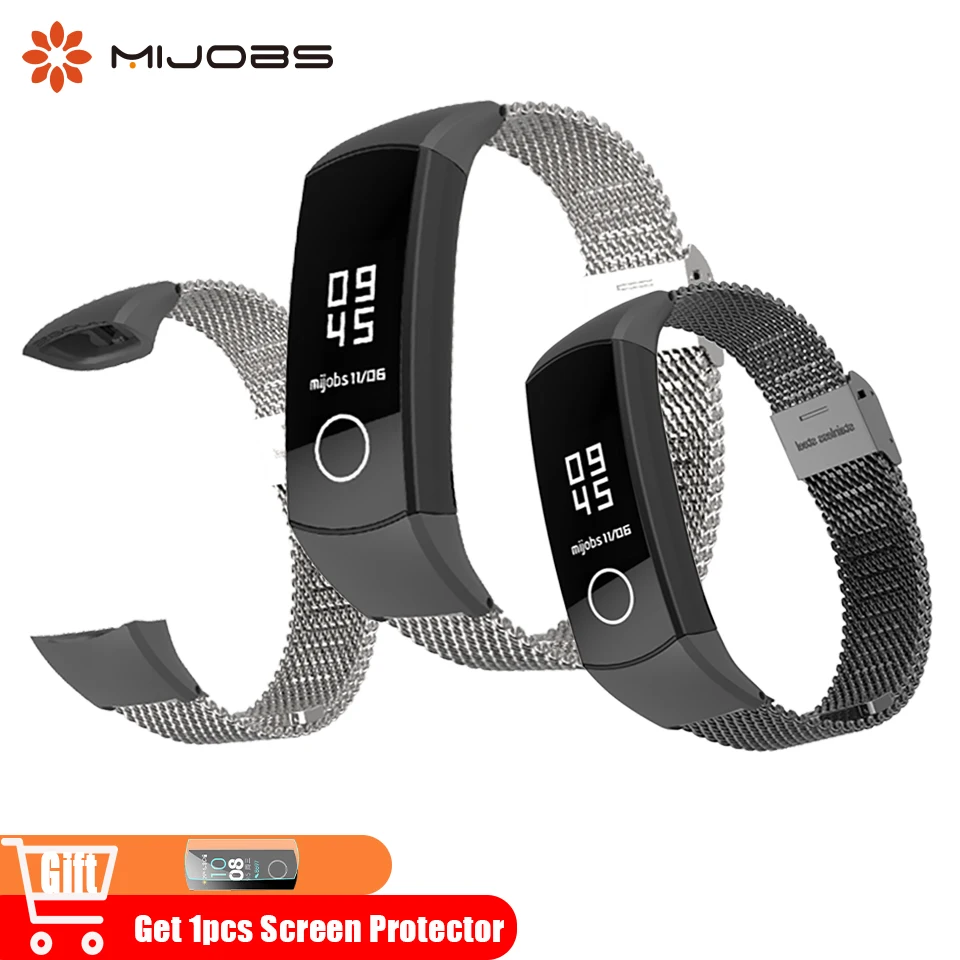 Mijobs Milanese Metal Strap for Huawei Honor Band 4 Smart Wristband Stainless Steel Bracelets Accessories for Honor Band 4 Watch
Mijobs Milanese Metal Strap for Huawei Honor Band 4 Smart Wristband Stainless Steel Bracelets Accessories for Honor Band 4 Watch