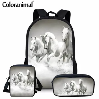 Coloranimal School Bag for Teenager Girl Boy 3D Crazy Horse Print Set Backpack Children Primary Book Bag Orthopedic Kid Satchel
Coloranimal School Bag for Teenager Girl Boy 3D Crazy Horse Print Set Backpack Children Primary Book Bag Orthopedic Kid Satchel