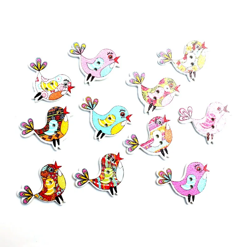 50pcs Mixed 24x18mm Bird Wooden Buttons For Clothes Needlework Scrapbooking Crafts Diy Sewing Accessories Wood Decoration
50pcs Mixed 24x18mm Bird Wooden Buttons For Clothes Needlework Scrapbooking Crafts Diy Sewing Accessories Wood Decoration
