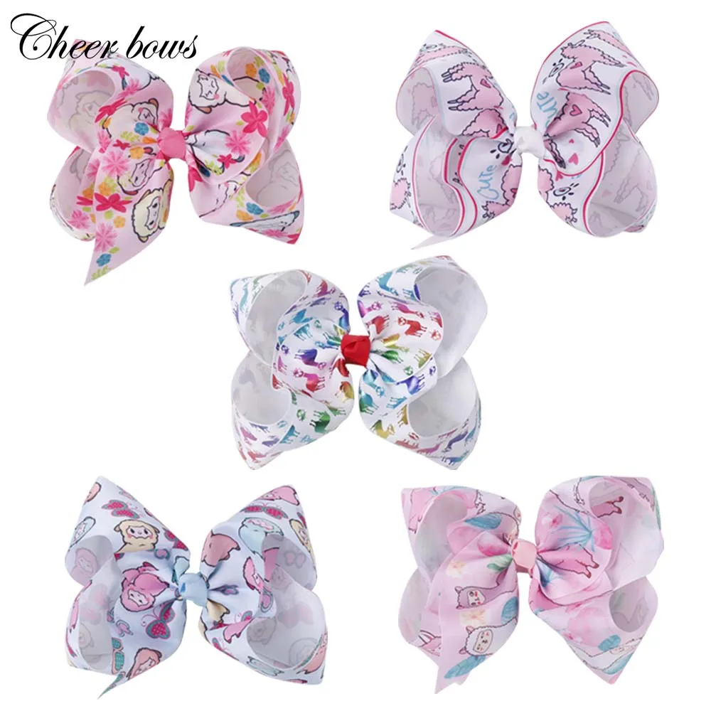 7'' Large Cartoon Alpaca Hair Bows Cute Sheep Rainbow Printed Hair Clips Girl School Hair Clip Party Hair Accessories
7'' Large Cartoon Alpaca Hair Bows Cute Sheep Rainbow Printed Hair Clips Girl School Hair Clip Party Hair Accessories
