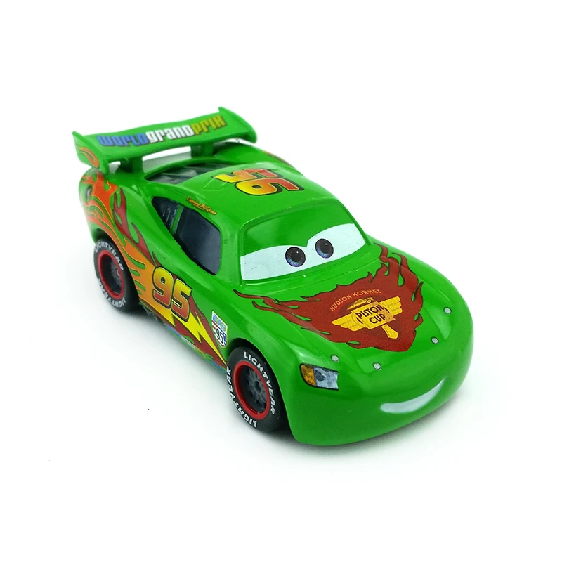 green lightning mcqueen car