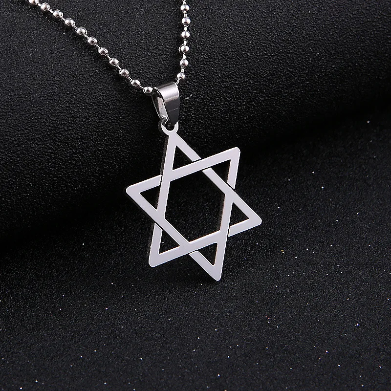 Simsimi Stainless Steel Silver Star Of David Pendants & Necklaces Hexagram Six-Pointed Star Charm Necklace For Women Men Choker
Simsimi Stainless Steel Silver Star Of David Pendants & Necklaces Hexagram Six-Pointed Star Charm Necklace For Women Men Choker