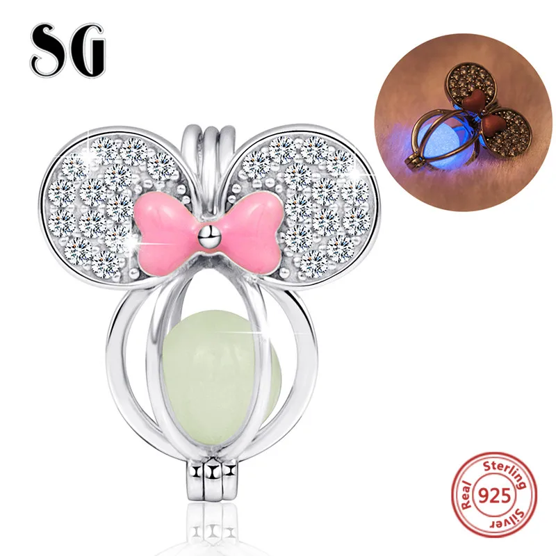 SG lovely Mickey Mouse glowing pendant beads with CZ&enamel fit authentic European bracelet diy fashion jewelry making for women
SG lovely Mickey Mouse glowing pendant beads with CZ&enamel fit authentic European bracelet diy fashion jewelry making for women