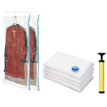 Vacuum Seal Storage Pack Bags,More Storage Clothes Space Bags,(2 Jumbo Hanging Vacuum Bags & 4 Large Vacuum Bags),For Travel &
Vacuum Seal Storage Pack Bags,More Storage Clothes Space Bags,(2 Jumbo Hanging Vacuum Bags & 4 Large Vacuum Bags),For Travel &