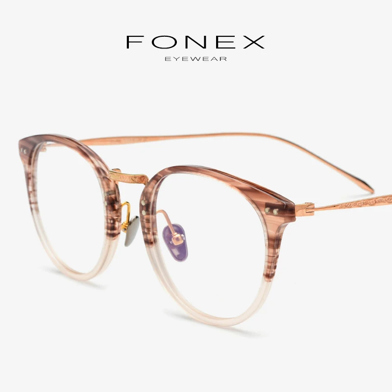 Acetate Pure Titanium Eyeglasses Frame Men Vintage Round Ultralight Prescription Myopia Optical Glasses Frame Women Eyewear 9132
Acetate Pure Titanium Eyeglasses Frame Men Vintage Round Ultralight Prescription Myopia Optical Glasses Frame Women Eyewear 9132