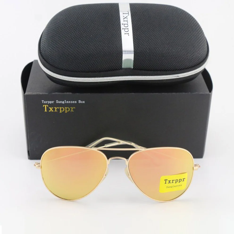 Txrppr High quality Gold Metal Frame Pink lens Fashion Sunglasses For Men and Women Brand designer Sport Sun glasses With box
Txrppr High quality Gold Metal Frame Pink lens Fashion Sunglasses For Men and Women Brand designer Sport Sun glasses With box
