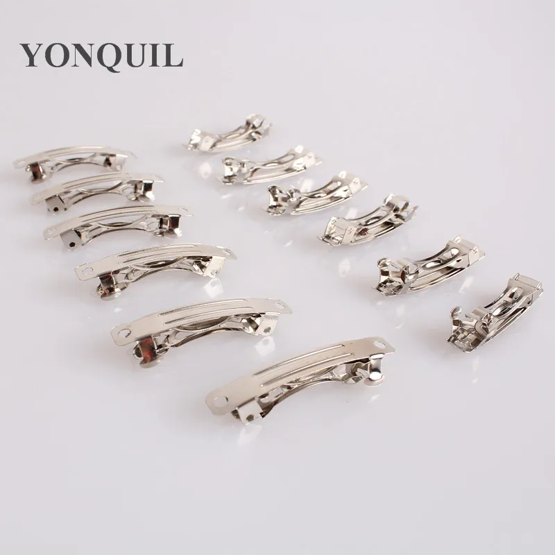 

40MM rhodium plated french Hair Barrette Clips Findings/ Iron Hair Clips Findings DIY hair accessories 300pcs/lot Free shipping