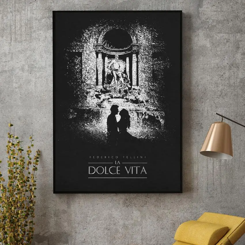 La Dolce Vita Black & White Classic Movie Art Silk Poster Prints Home Wall Decor Painting No Frame
La Dolce Vita Black & White Classic Movie Art Silk Poster Prints Home Wall Decor Painting No Frame