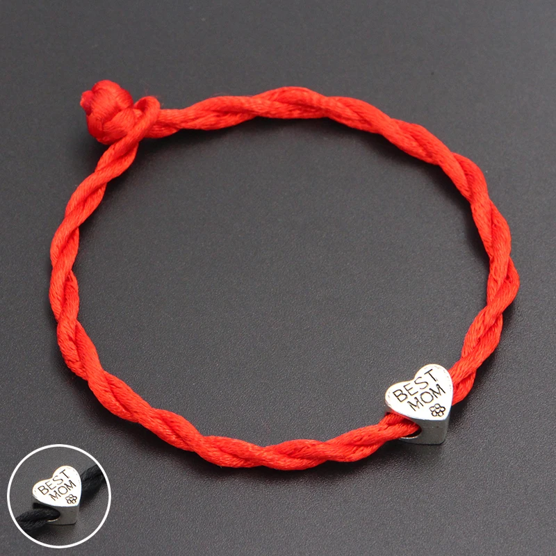 2019 New Best Mom Heart Beads 4mm Red Thread String Bracelet Lucky Red Handmade Rope Charm Bracelet for Women Men Jewelry
2019 New Best Mom Heart Beads 4mm Red Thread String Bracelet Lucky Red Handmade Rope Charm Bracelet for Women Men Jewelry