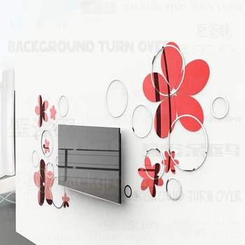 DIY various colors creative fashion spring nature circle flower 3D TV wall adhesive mirror wall decal R017
DIY various colors creative fashion spring nature circle flower 3D TV wall adhesive mirror wall decal R017